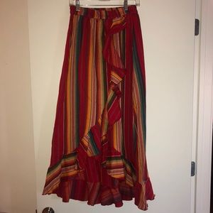 Fiesta ruffle maxi dress